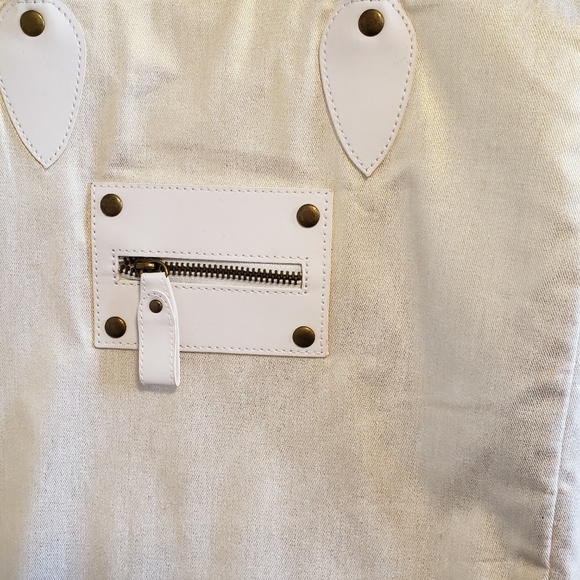 White and Gold sparkly tote bag - Picture 2 of 3